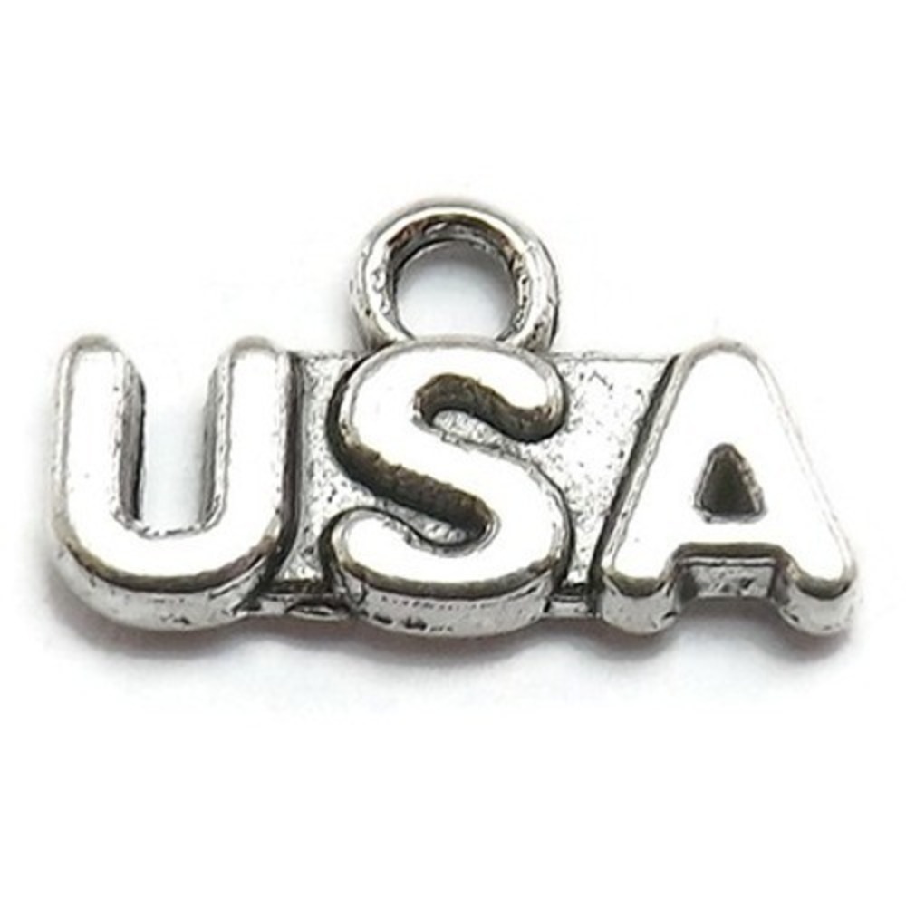 16pcs USA Charms, patriotic, jewelry making supplies‎
